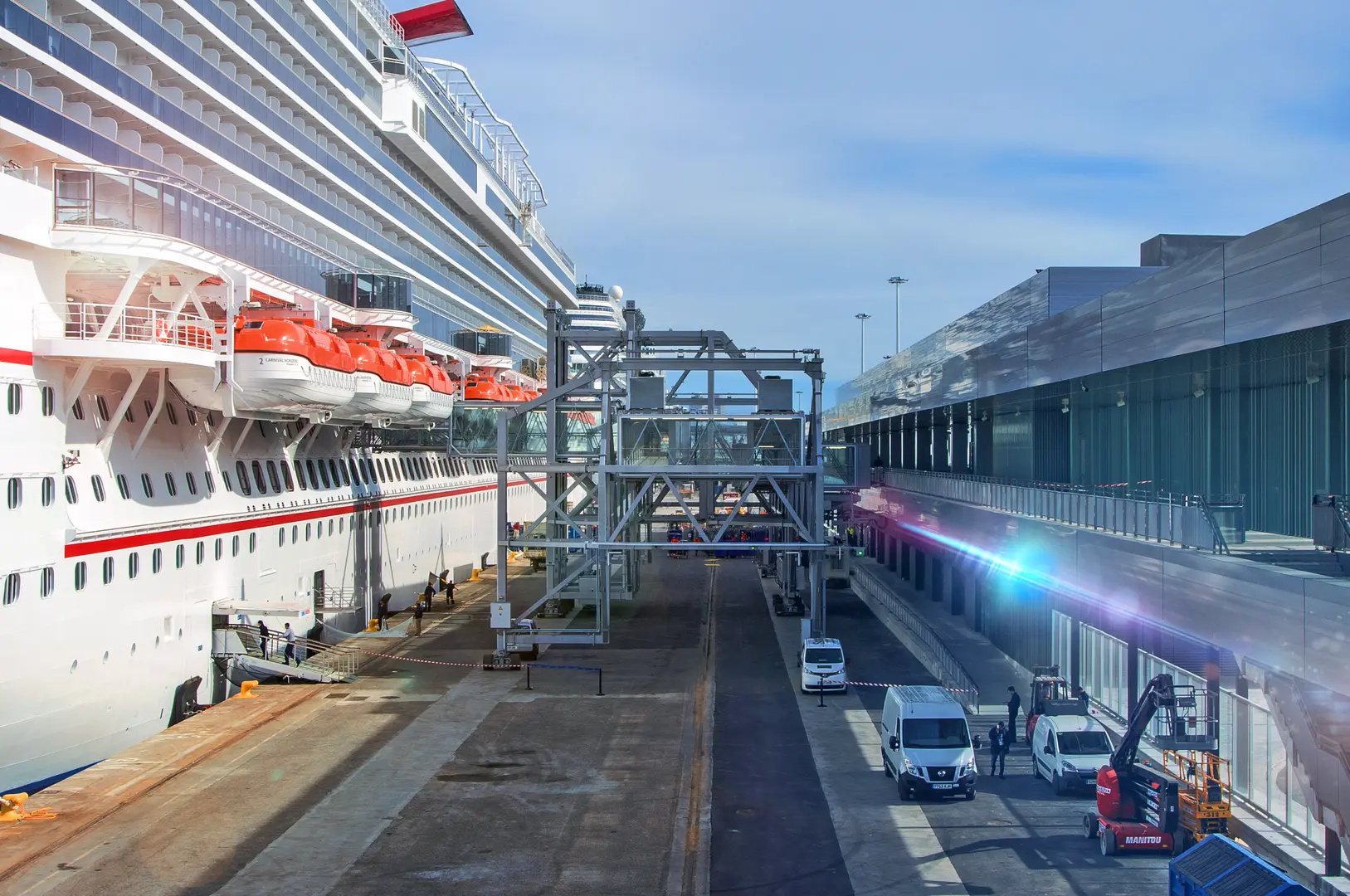 VAHLE Technologie im Kreuzfahrtterminal