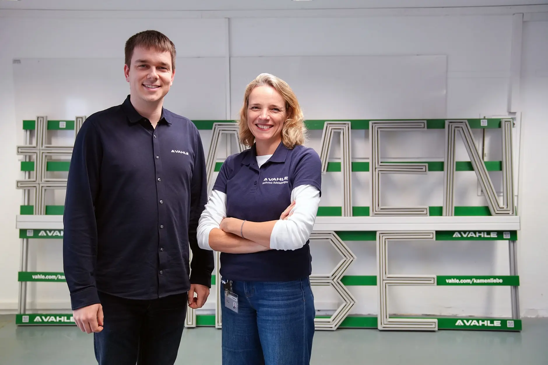 VAHLE Ausbilder*innen Alexander Schweins und Kathrina Adelsberger